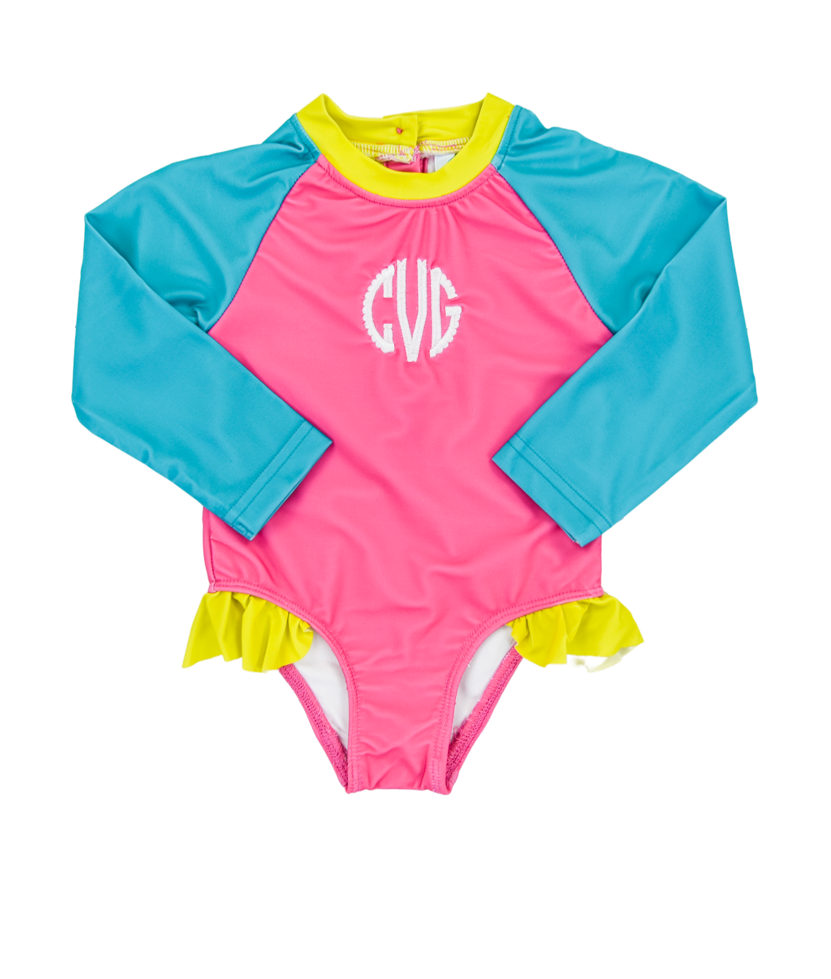 Vibrant Girls Rashguard Longsleeve Swimsuit