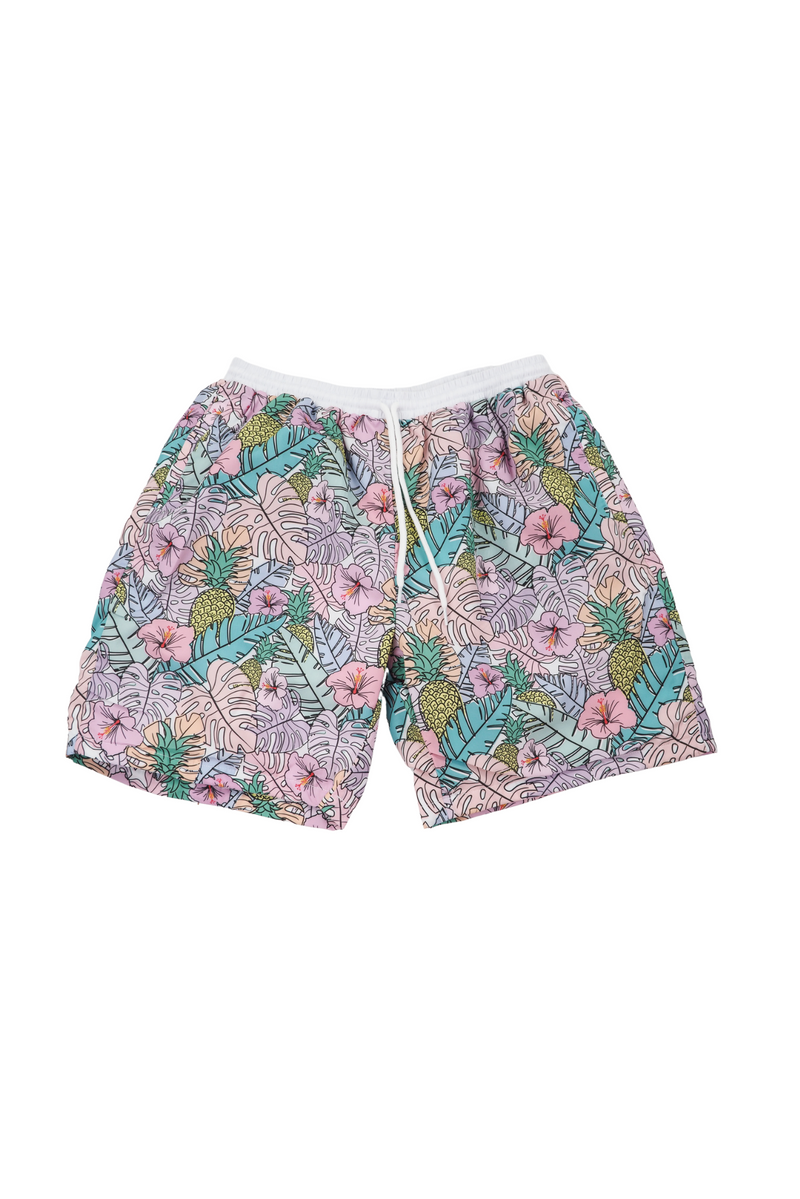 Dad Luau Swim Shorts