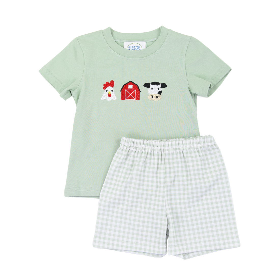 Farm Trio Boys Short Set