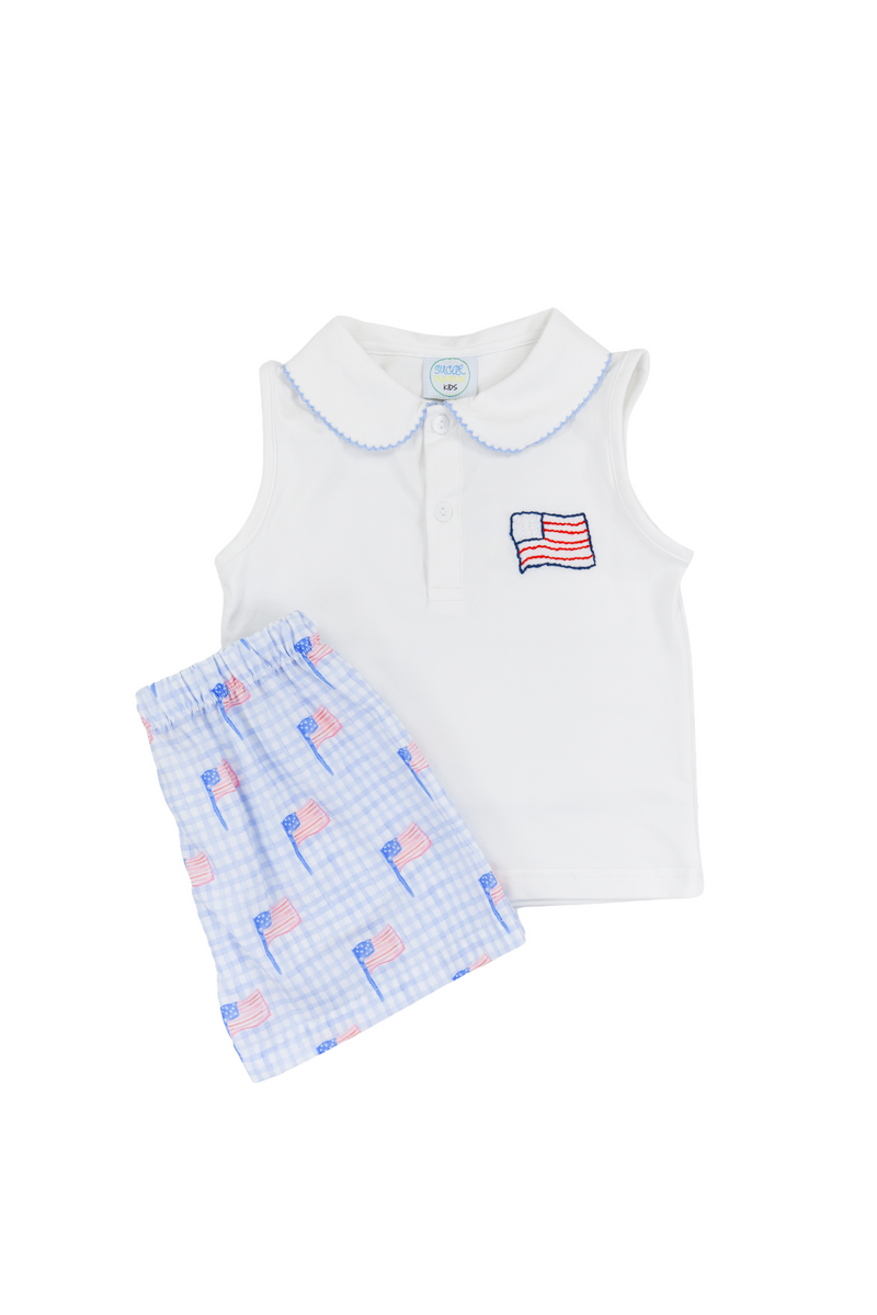 Girls America Shorts Set