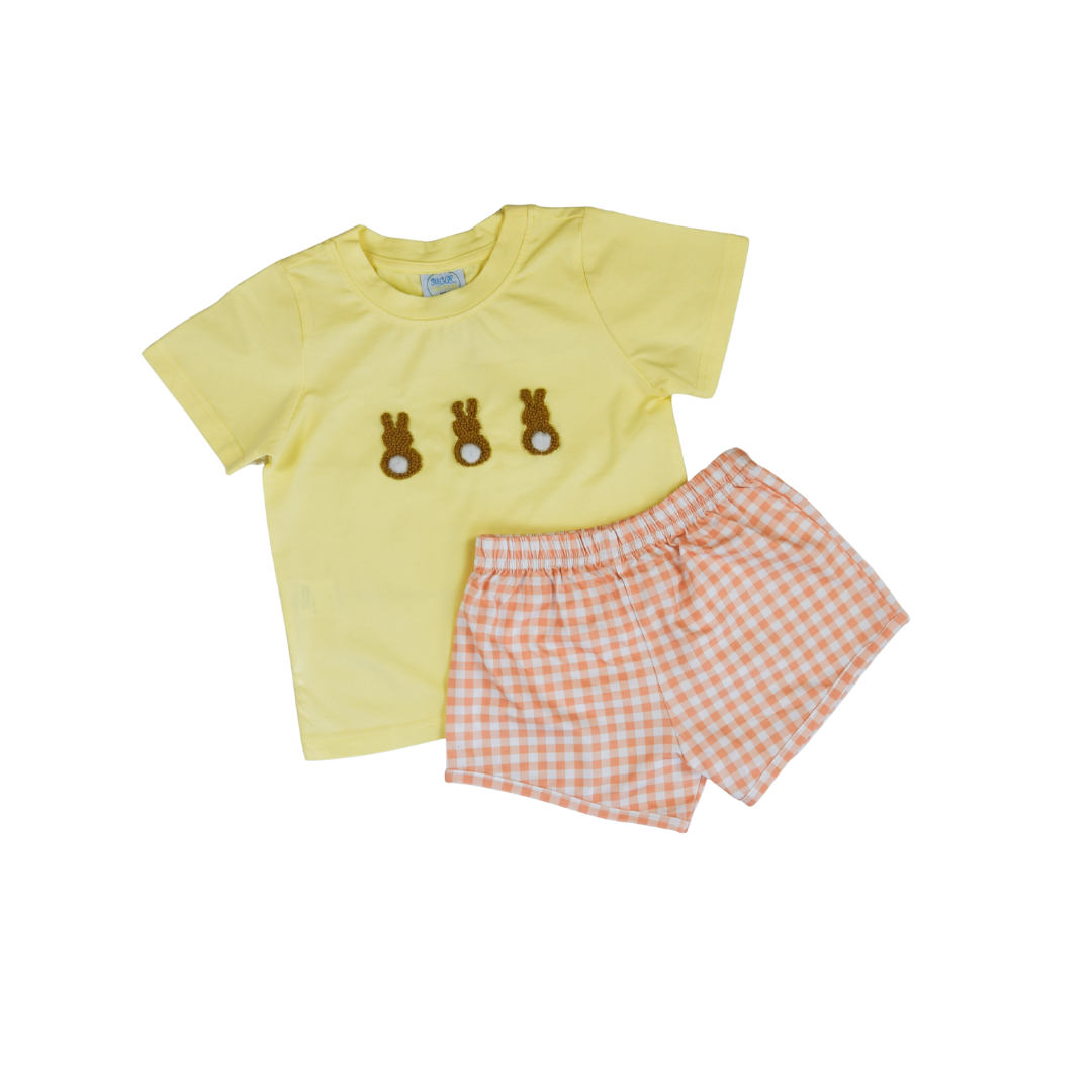 PO110: Bunny Tails Boys Short Set
