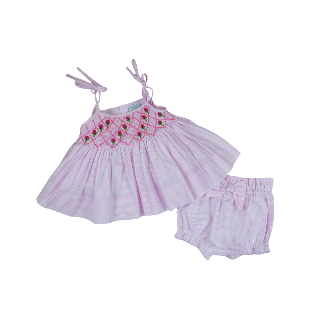 PO110: Pink Petal Girls Bloomer Set