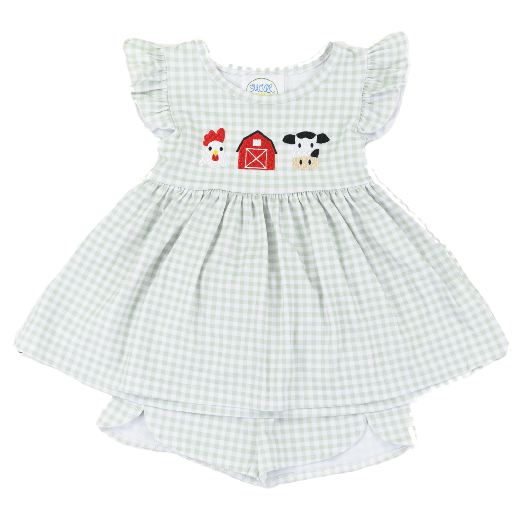 Farm Trio Girl Short Set