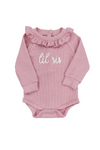 Chainstitch Pink sweater onesie