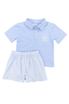 Boys Scalloping into Spring Short Set