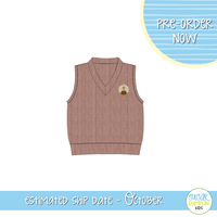 PO115: Embroidered Turkeys Boys Vest