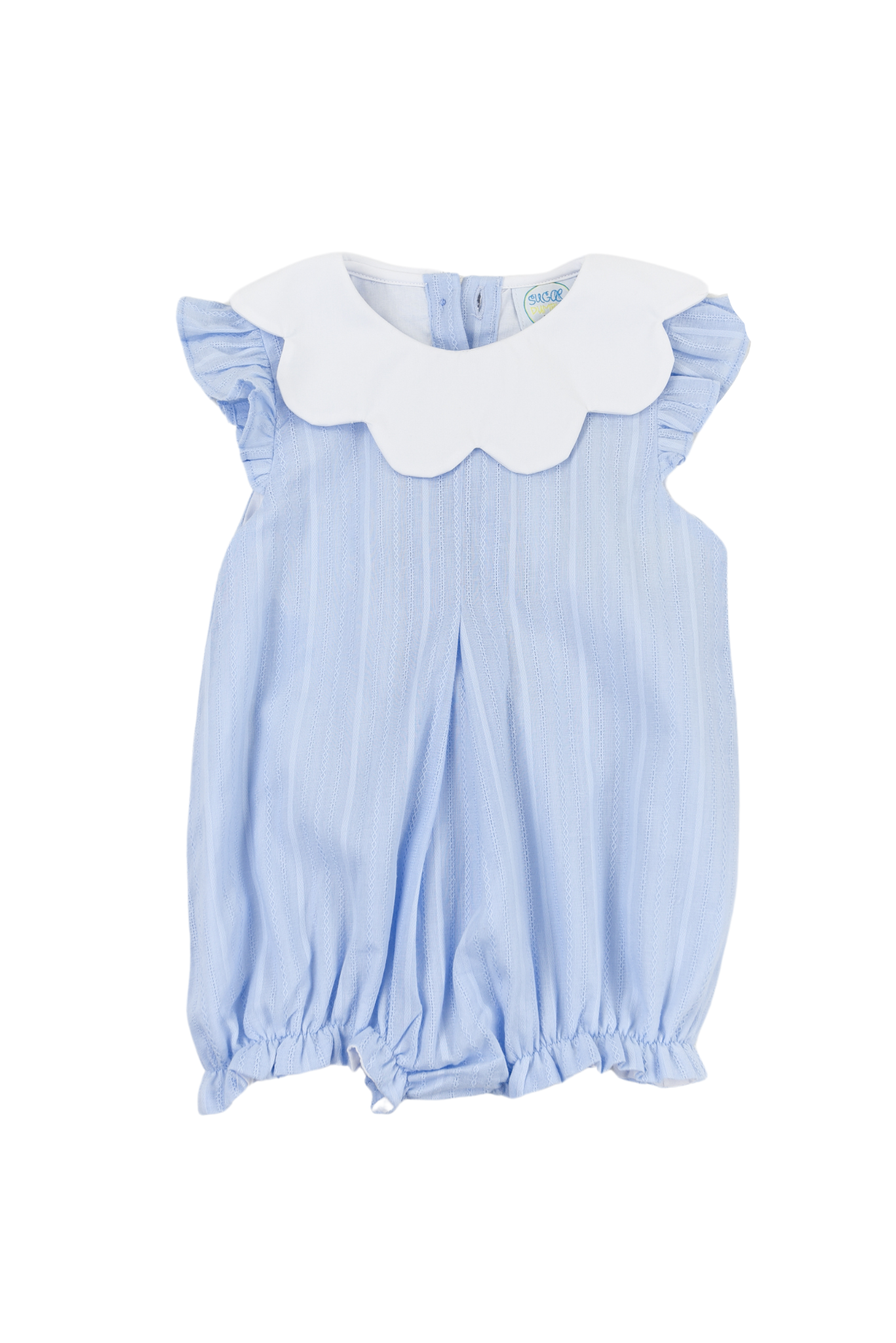 Simple Linen Girls Blue Bubble