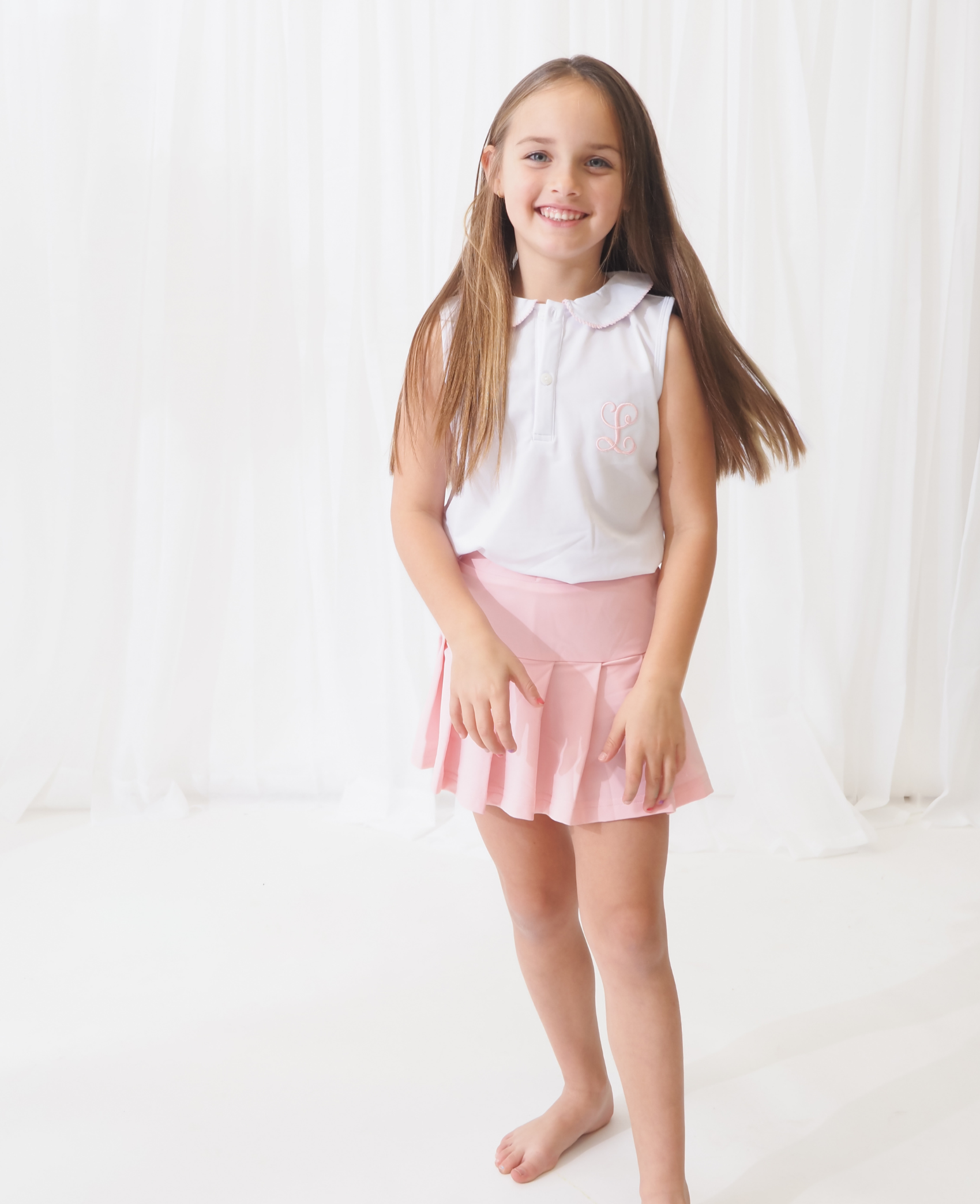 Spring Athleisure Girls Skort Set