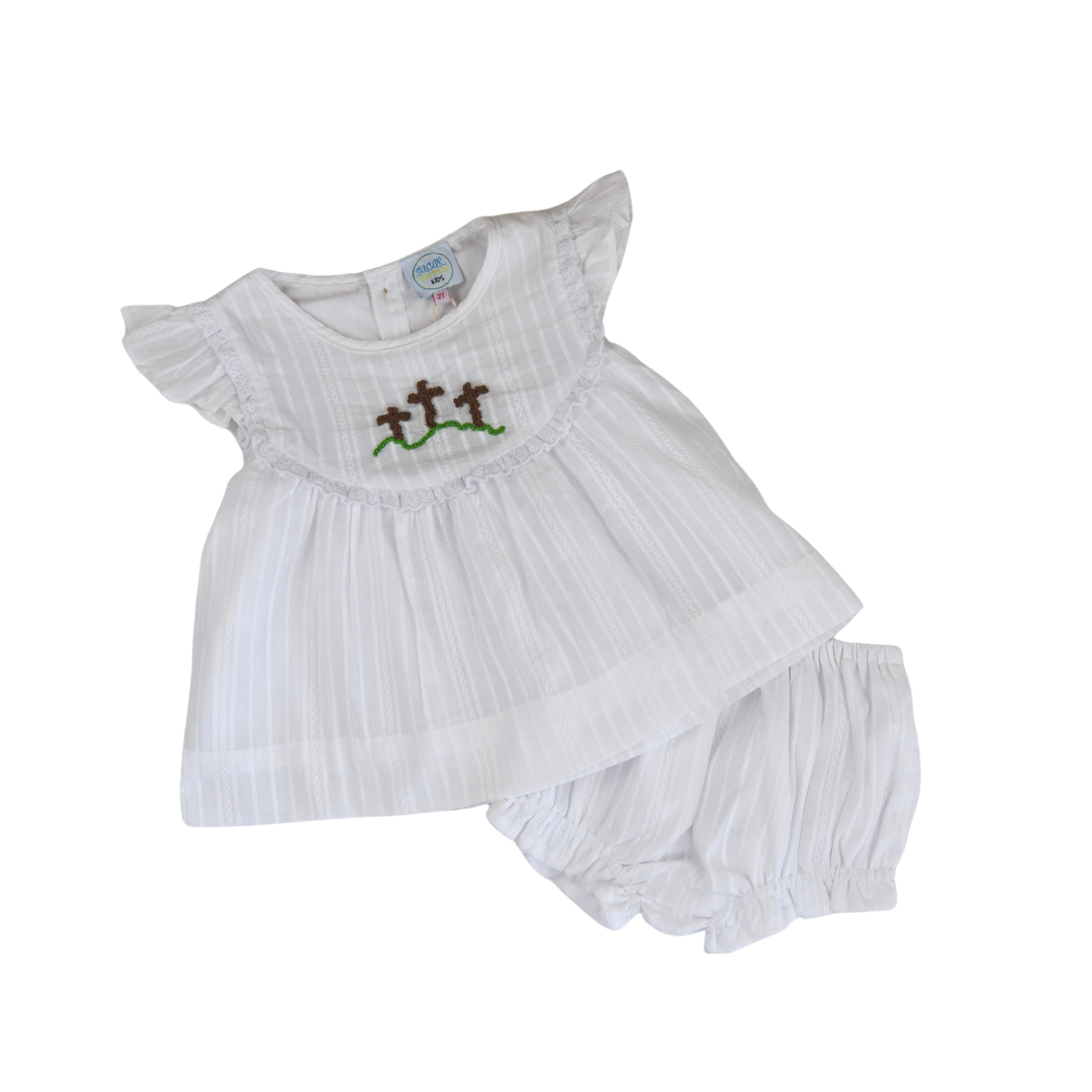 PO110: At the Cross Girls Bloomer Set