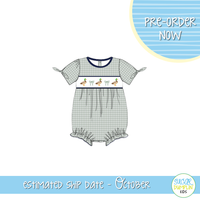 PO115: Smocked Mallard Girls Bubble