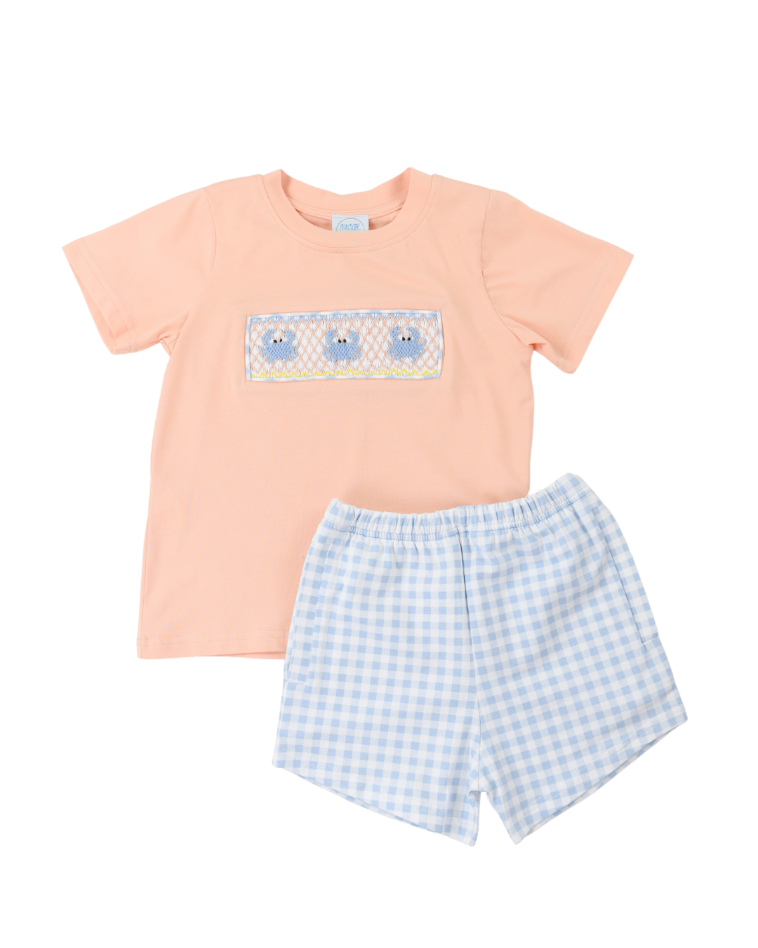 Little Blue Crab Boy Short Set