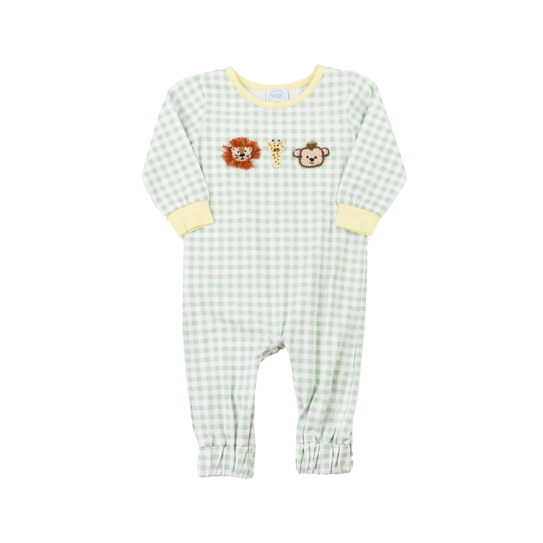 A Day At The Zoo Boys Long Romper