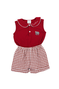 Girls Elephant Short Set