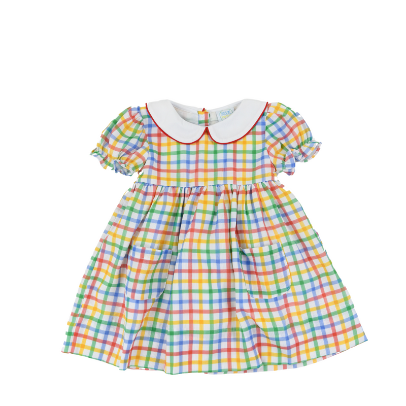 Girls Primary Plaid Dress