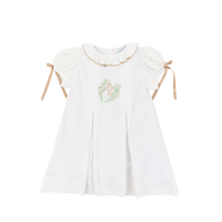 PO110: Linen Cross Girls Dress