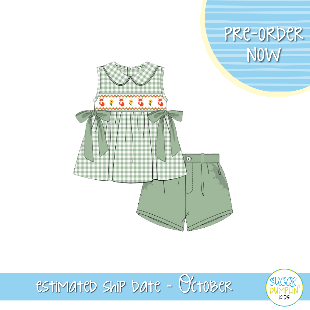 PO115: Forest Friends Collection Girls Short Set
