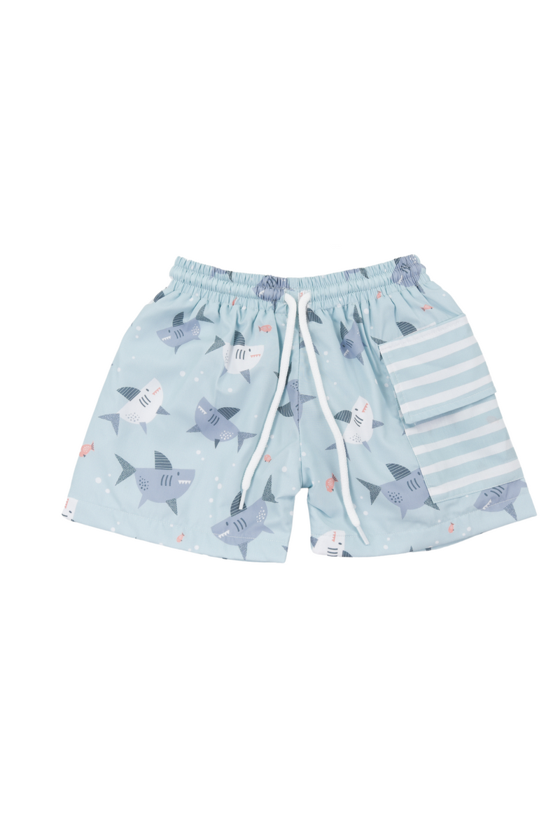 Boys Shark Swim Shorts