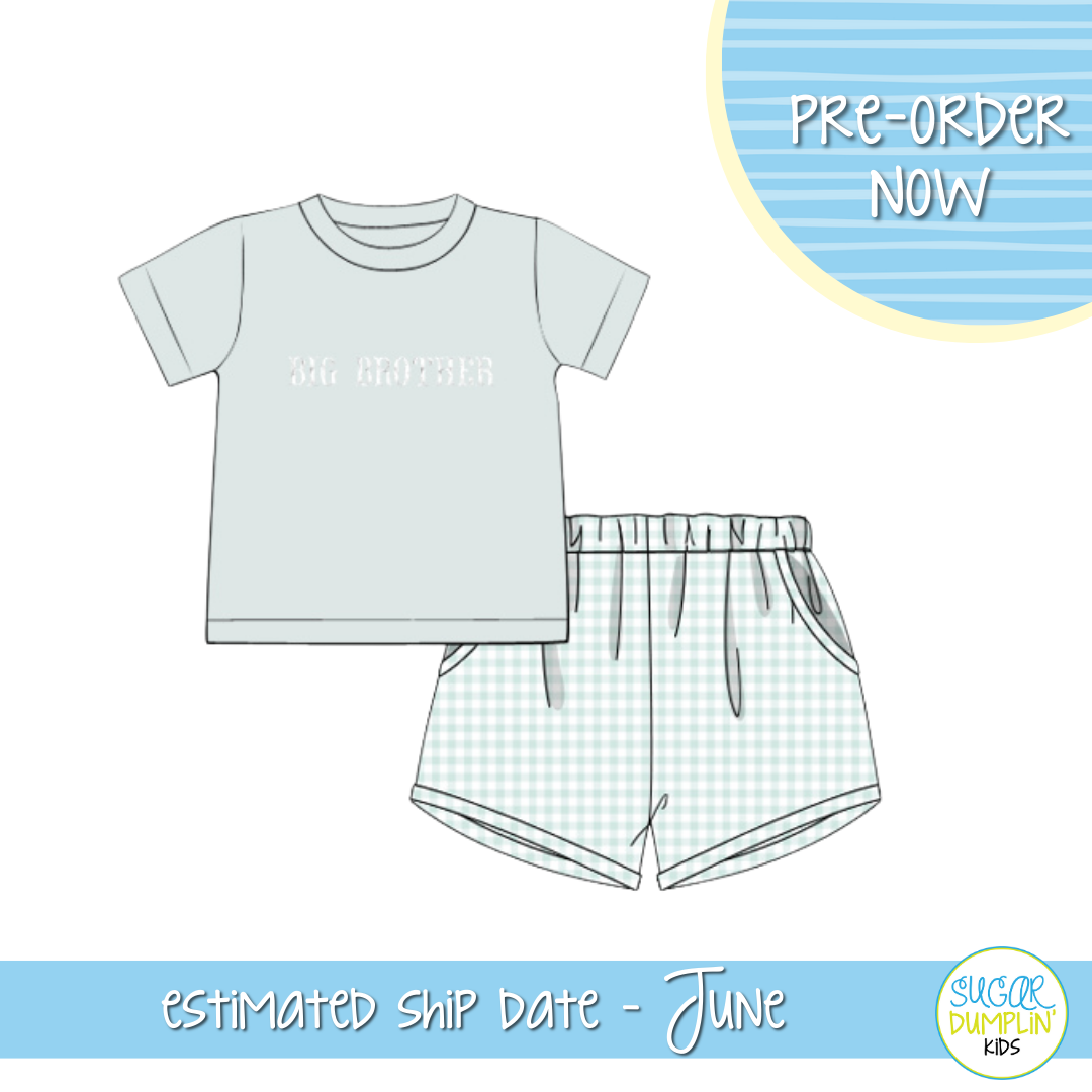 PO103: Sage Big Brother Short Set