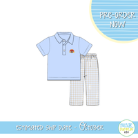 PO115: French Knot Turkey Boys Pant Set
