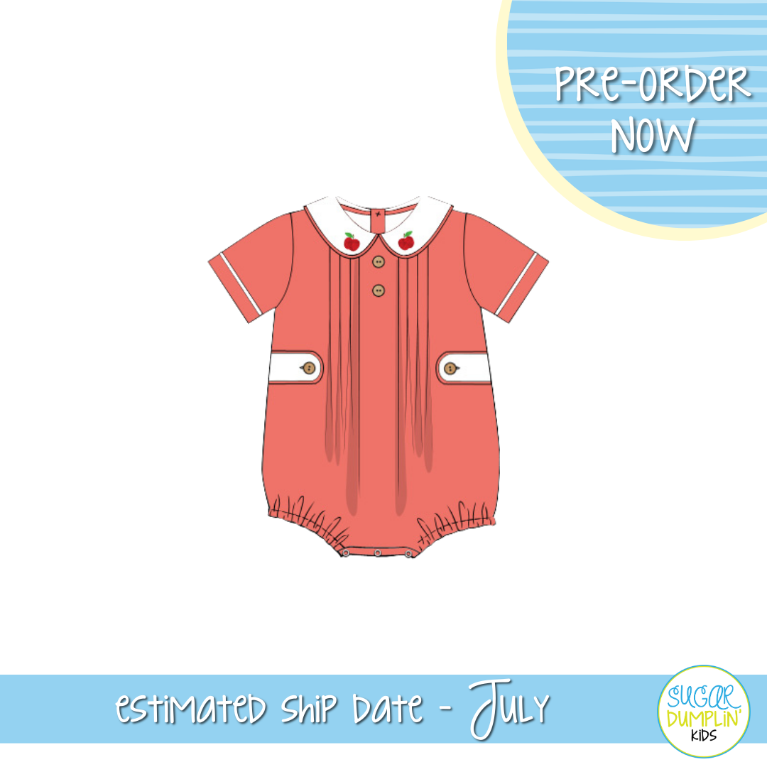 PO113: French Knot Apples Boys Bubble