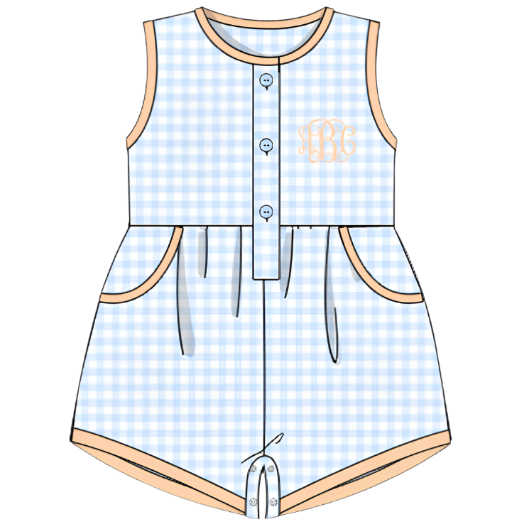 Sunny Days Knits Girl Romper
