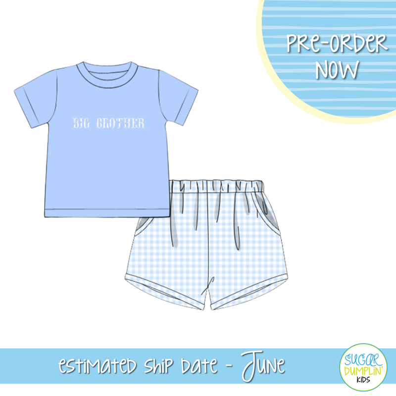 PO103: Blue Big Brother Short Set