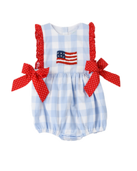 God Bless America Girl Bubble