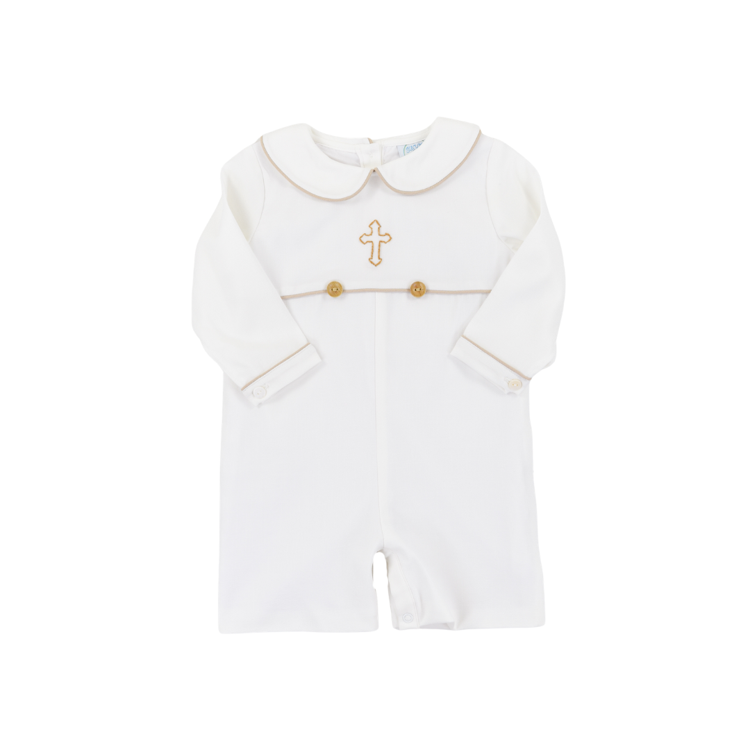 PO110: Linen Cross Boys Shortall
