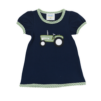 Tractor Appliqué Girl Dress