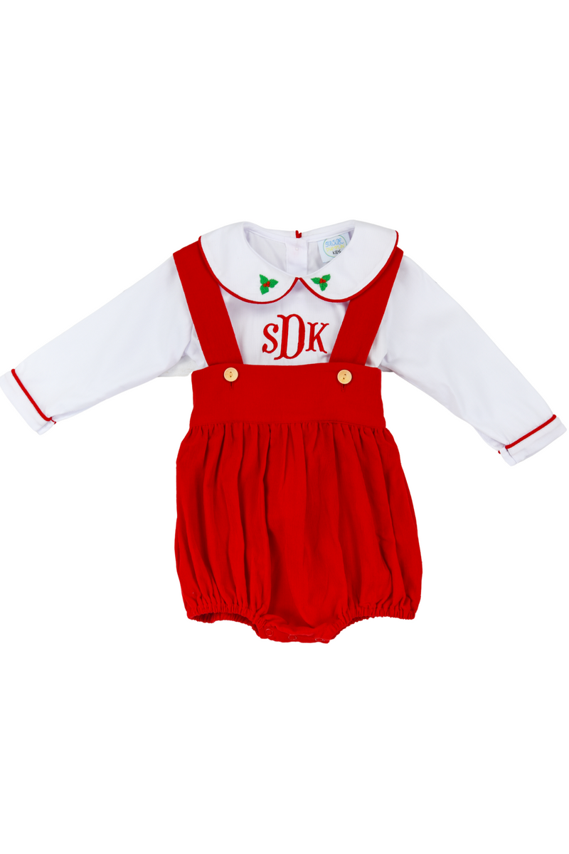 Boys Holiday Holly Bubble Set