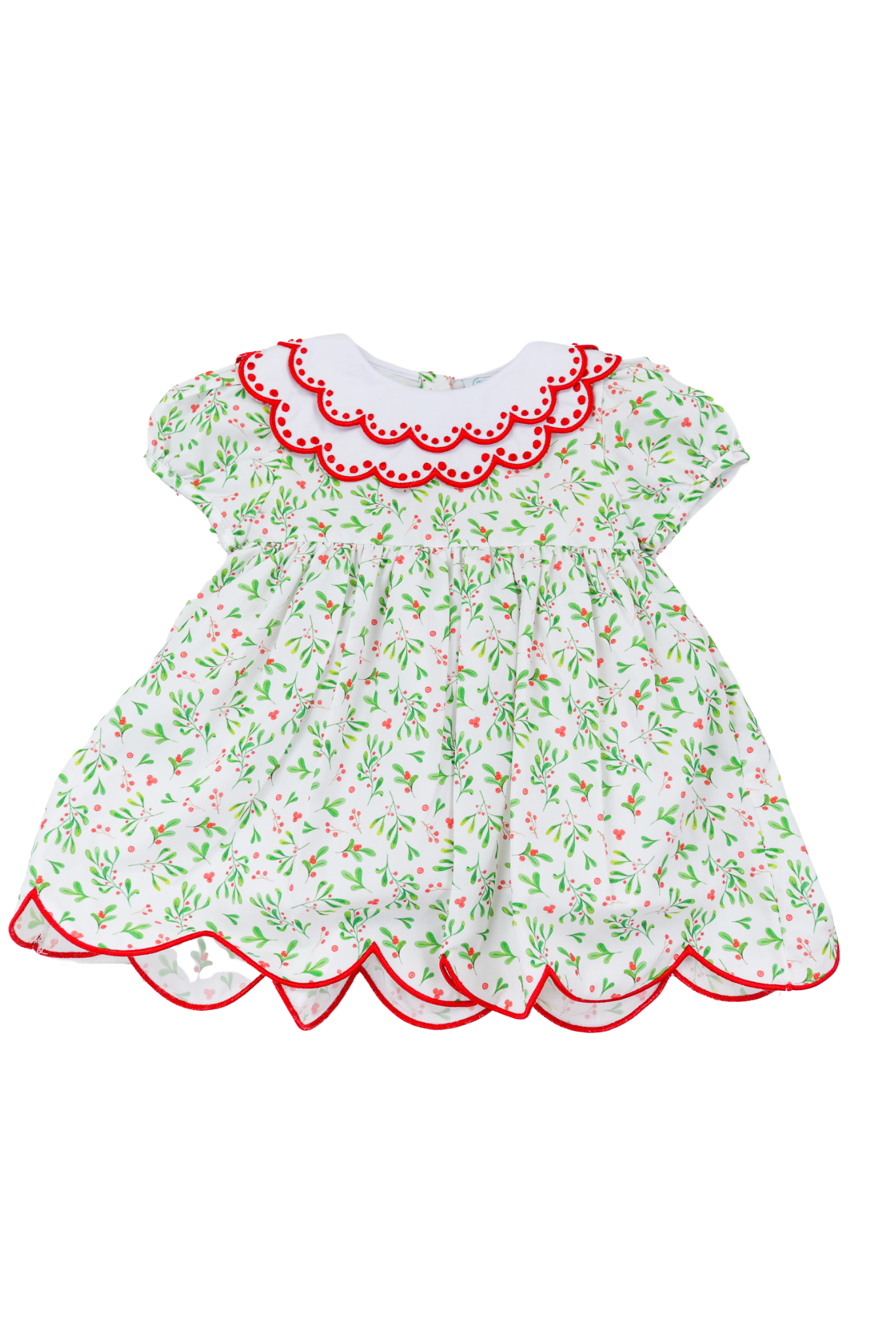 Girls Holiday Holly Dress