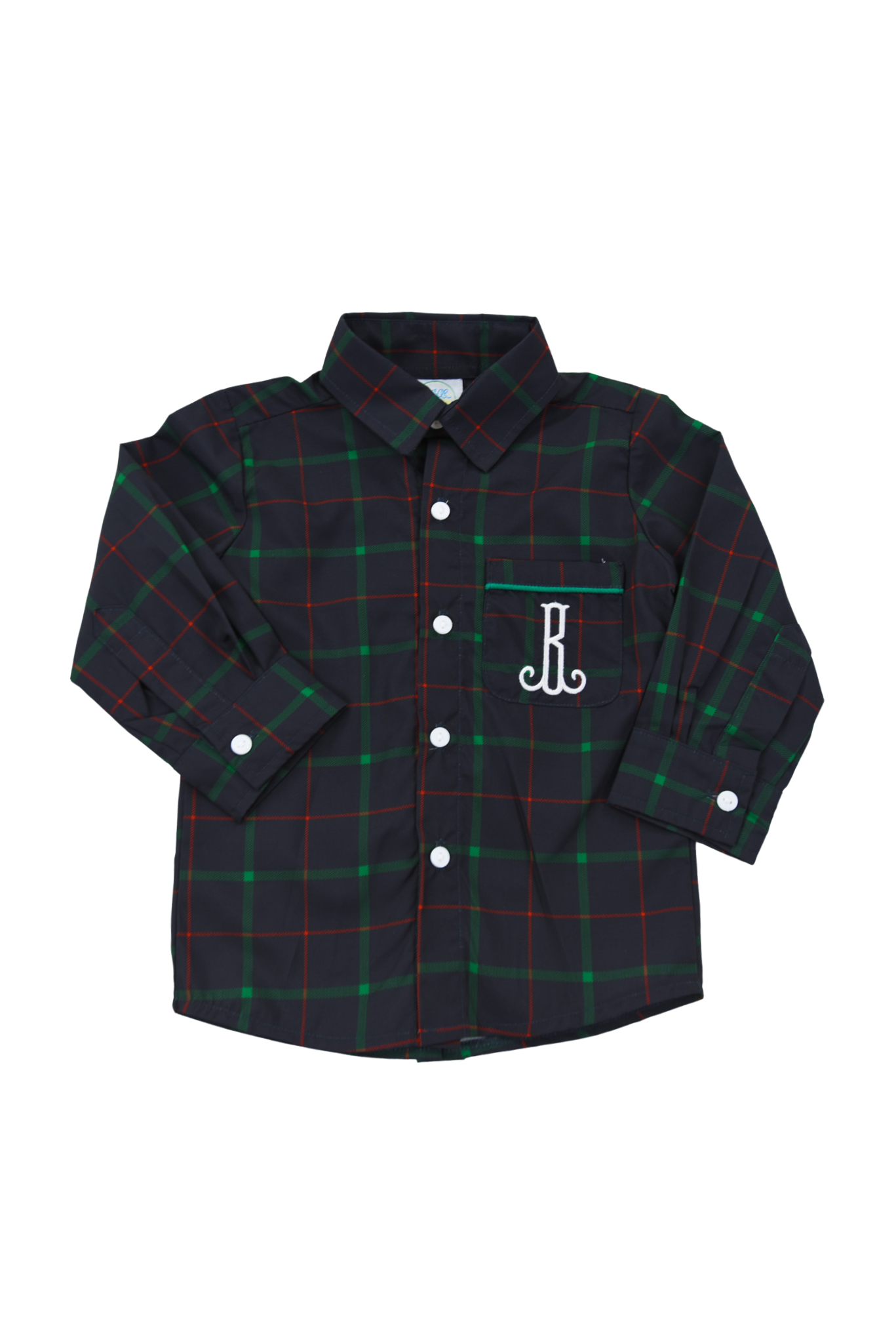 Boys Winter Plaid Button Down