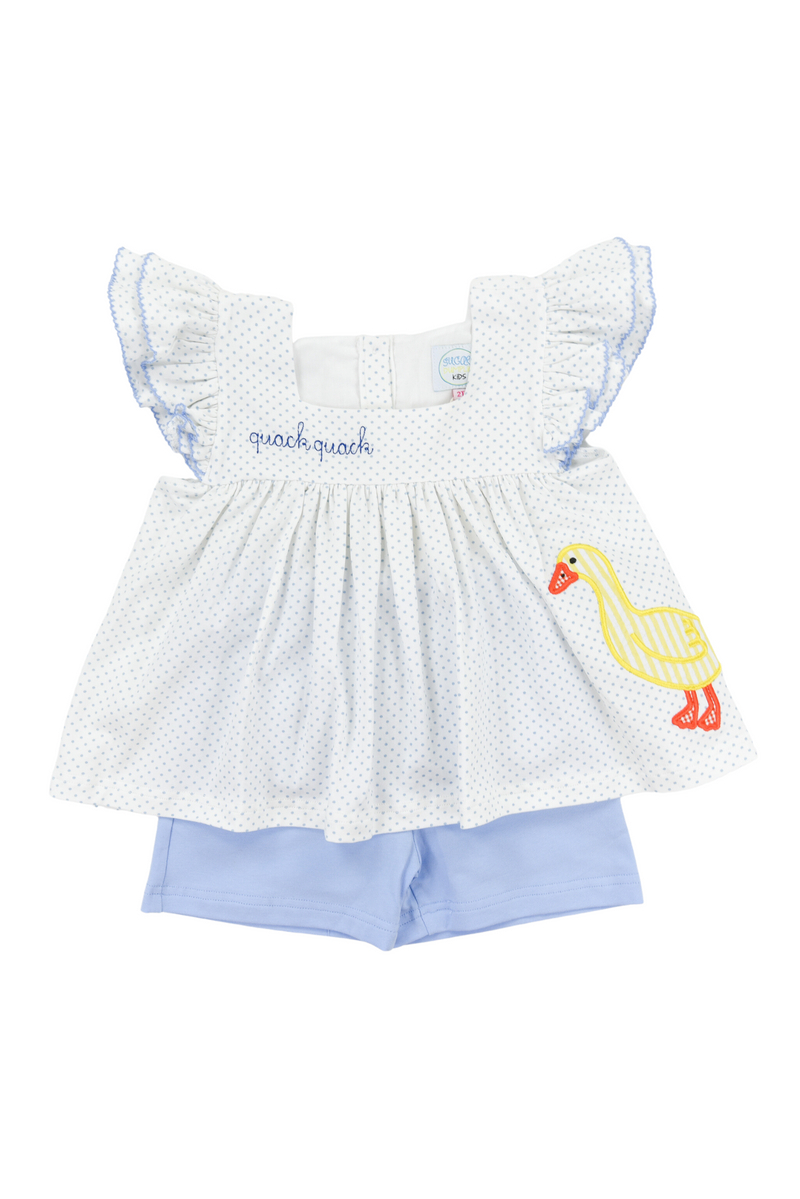 Girls Quack Quack Short Set