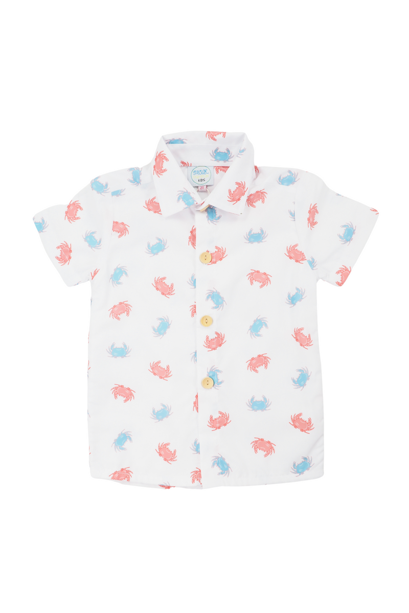 Boys Crab Print Shirt Only