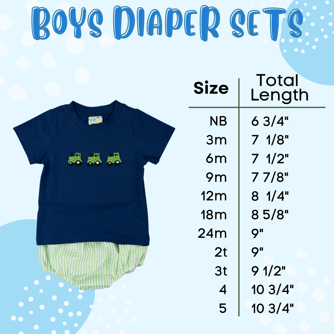 Boys Sibling Knits Diaper Set