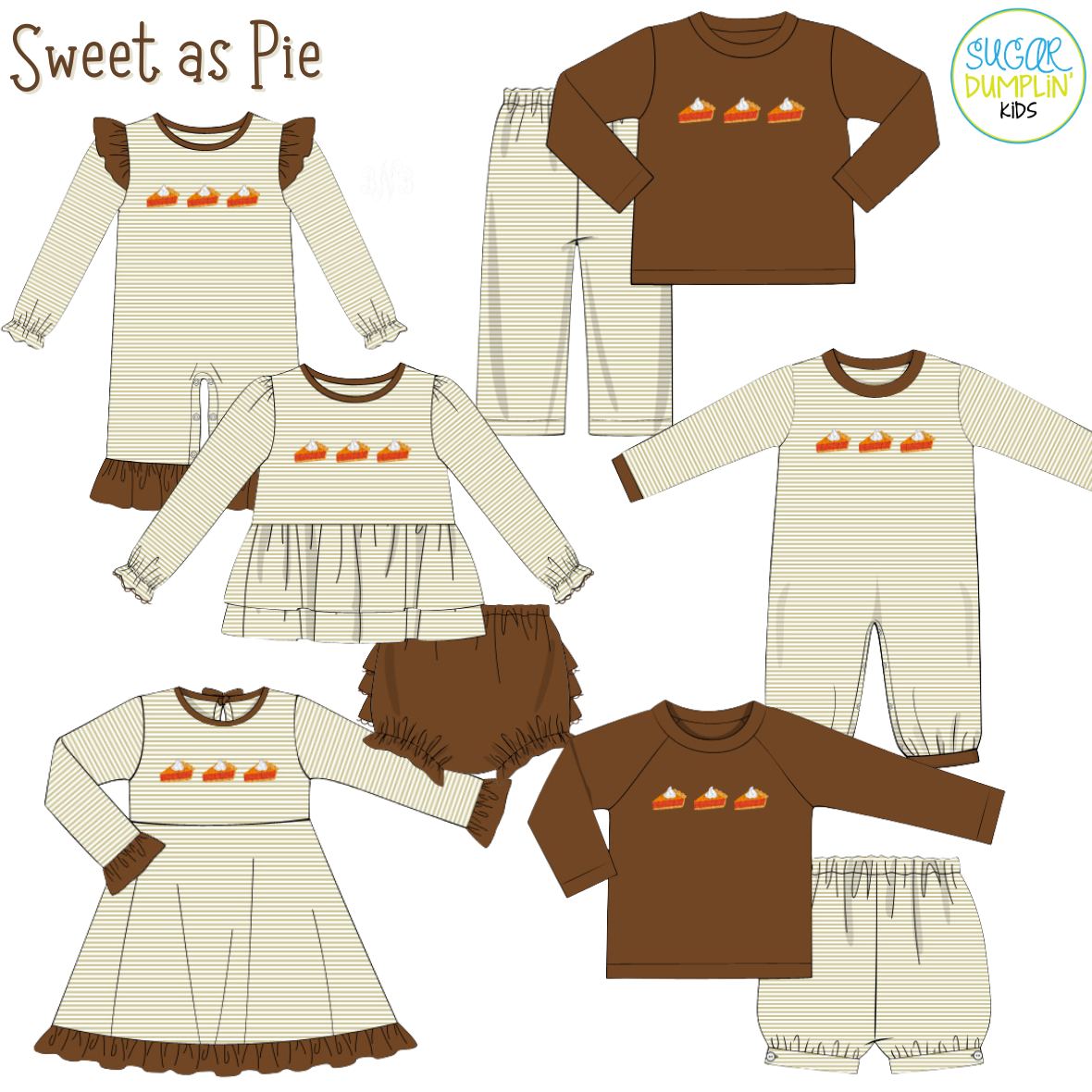PO115: Sweet as Pie Boys Bloomer Set