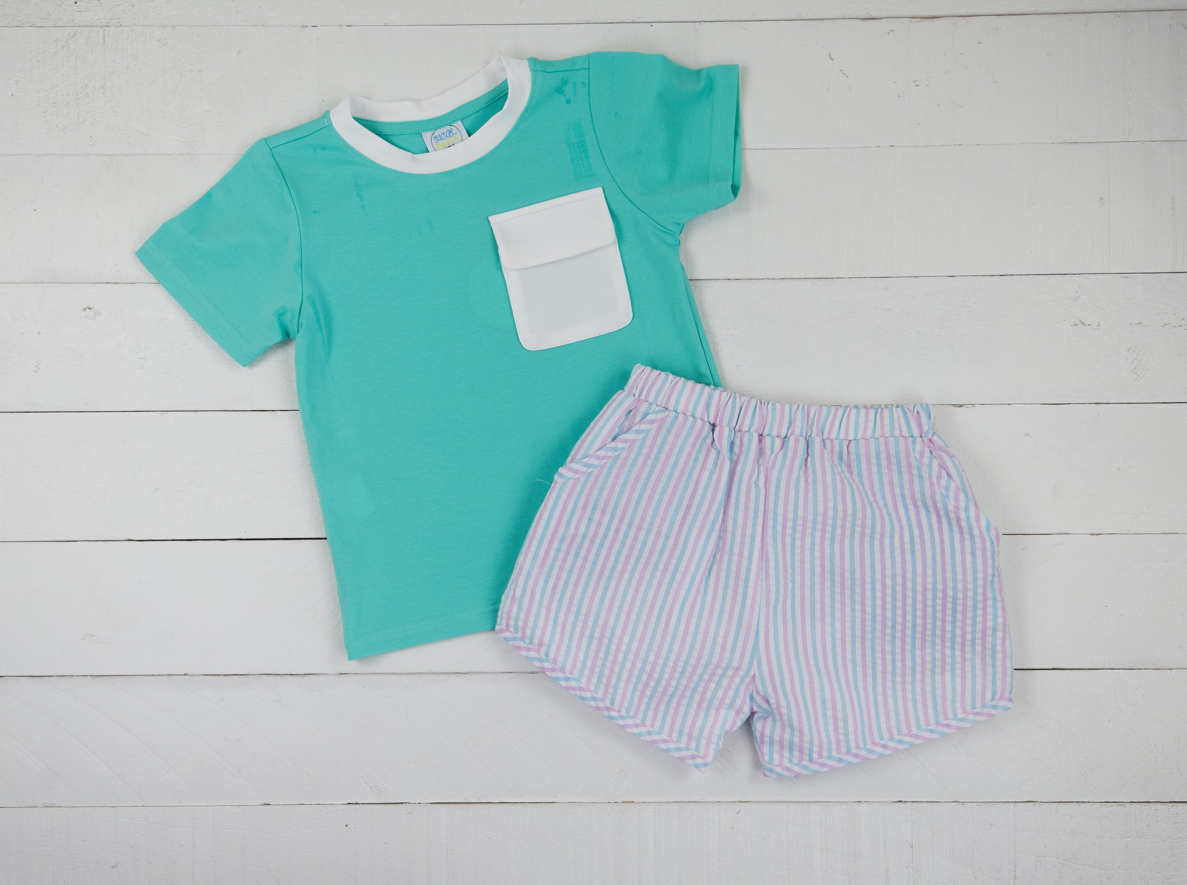 Beach Side Cutie Boys Short Set