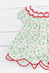 Girls Holiday Holly Dress