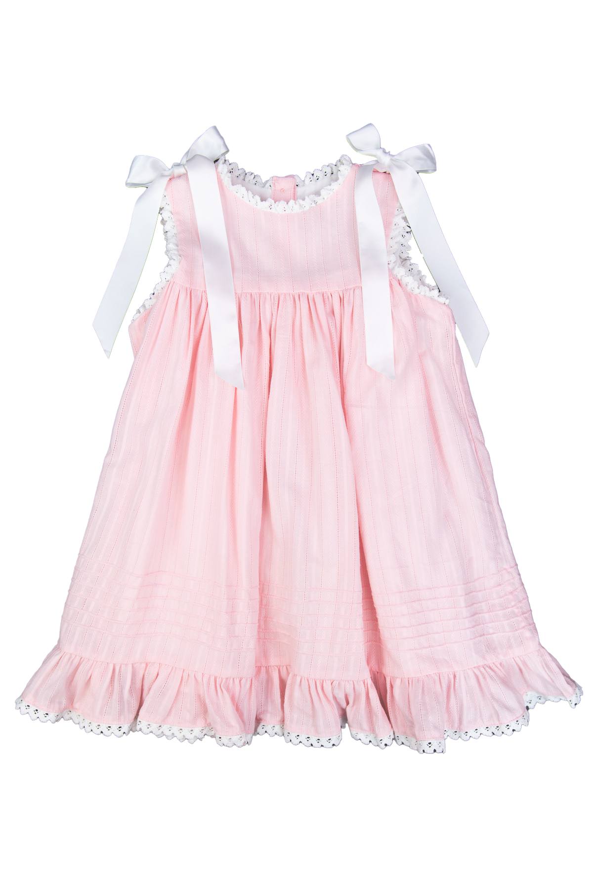 PO110: Linen Pink Girls Dress