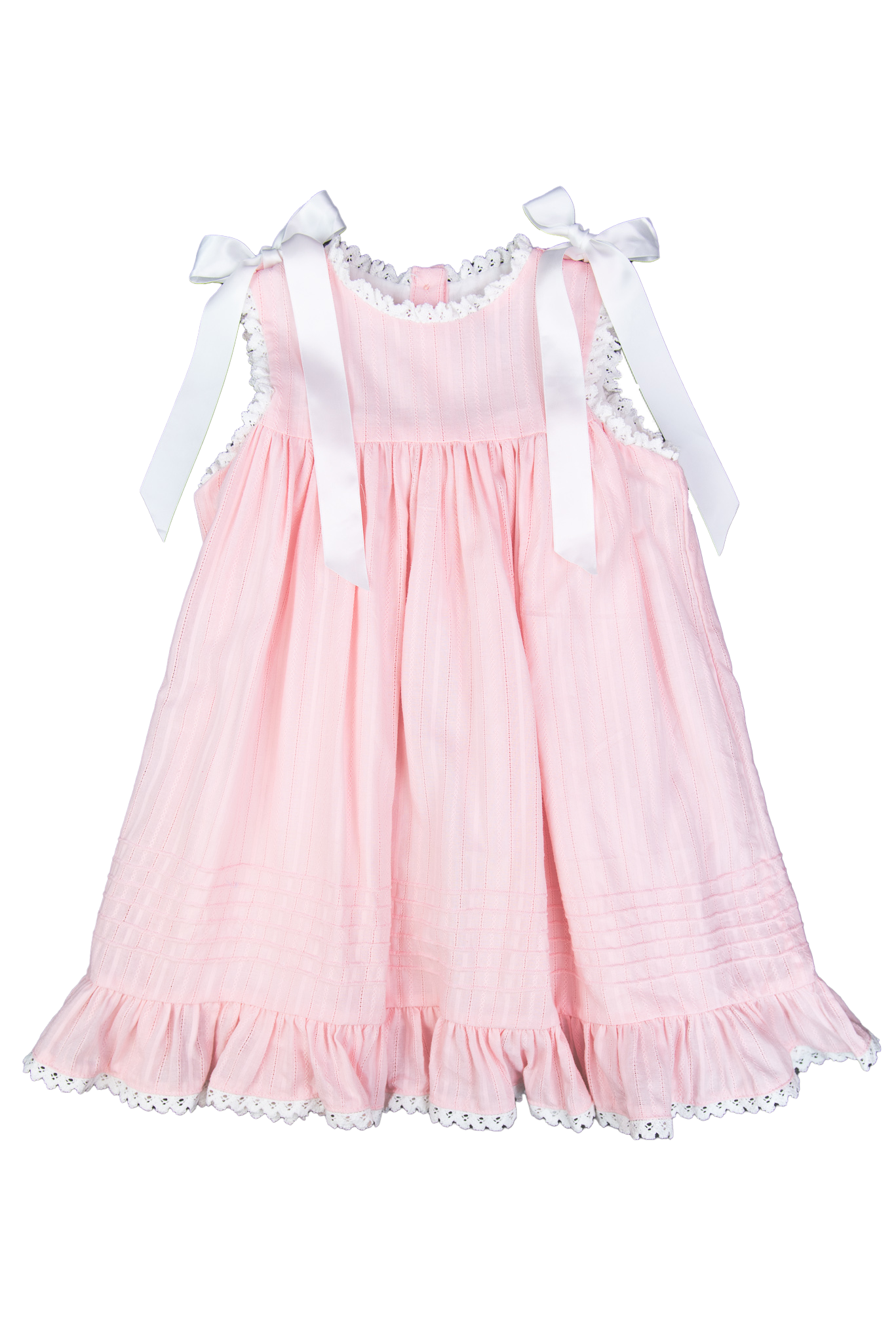 PO110: Linen Pink Girls Dress