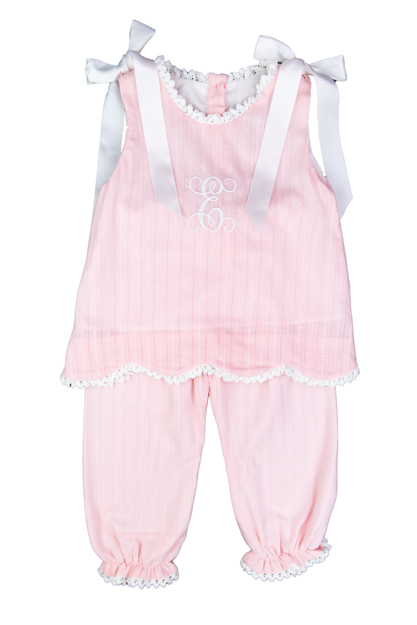 PO110: Linen Pink Girls Pant Set