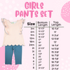 Precious Puppy Girls Knit Pant Set