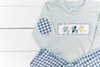 Airplane Smocked Boys Pant Set