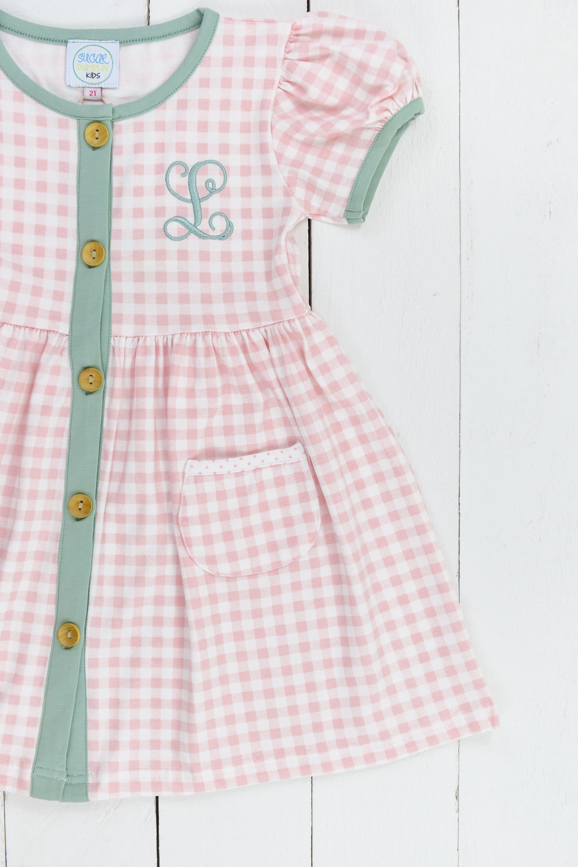 Girls Windowpane Dress