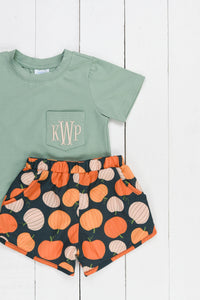 Boys Pumpkin Patch Short Set