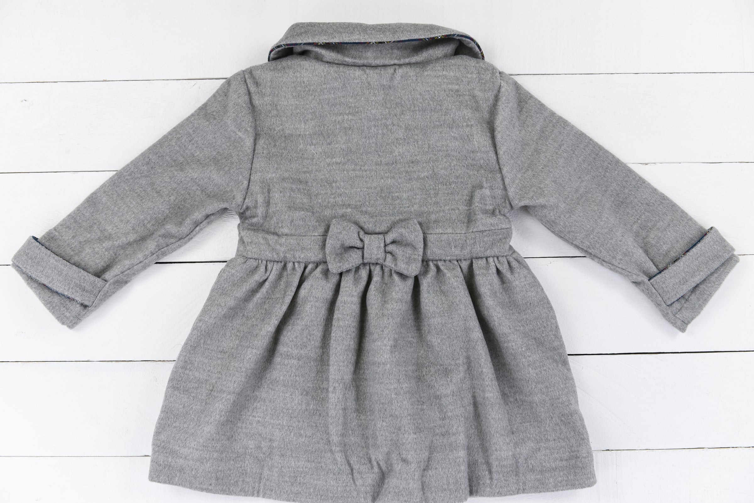 Girls Grey Pea Coat