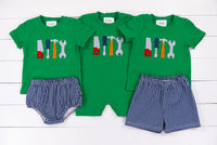 Tool Applique Boy Short Set