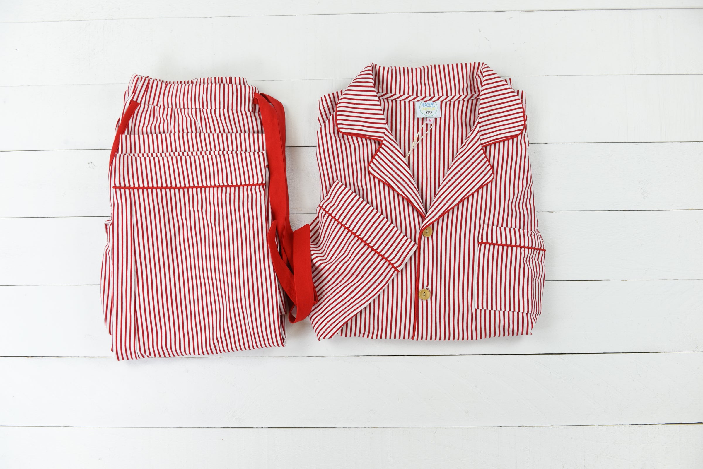 Classic Christmas PJ Unisex Stripe Set
