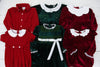 Winter Wishes Girls Velvet Green Bloomer Set