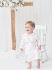 PO110: Linen Cross Boys Shortall